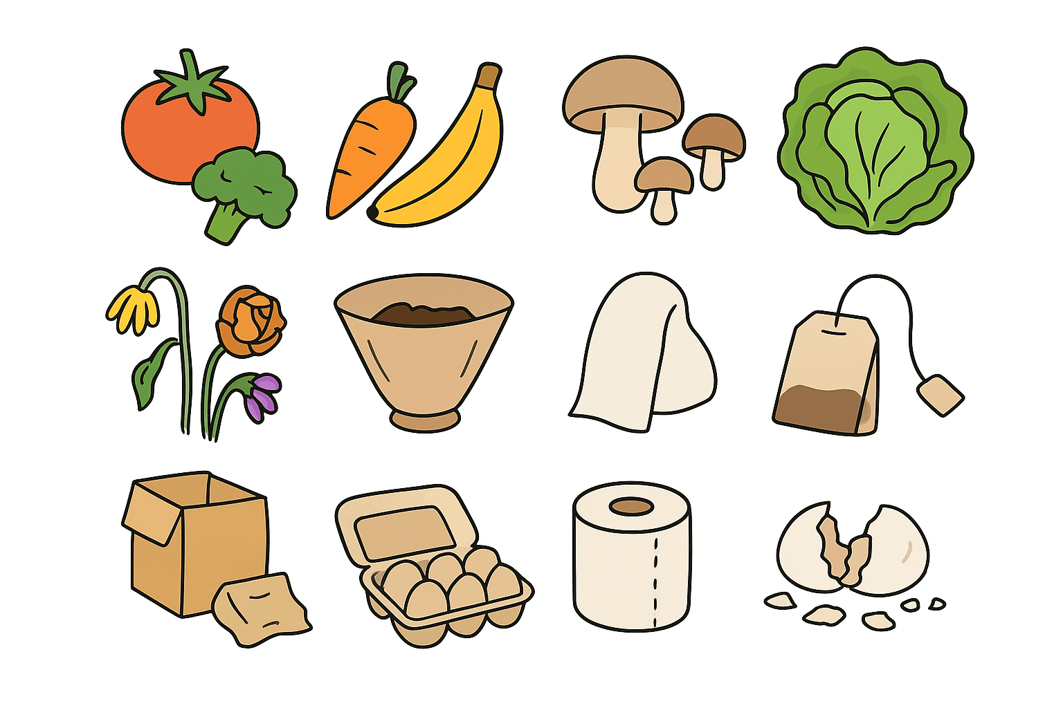 Déchets à lombricomposter