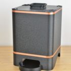 Lombricomposteur compact design rétro d'intérieur 1 à 2 personnes couleur noir texturé et cuivre, édition 2026